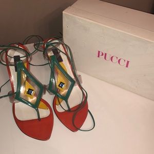 Emilio Pucci strapping Sandals size 81/2